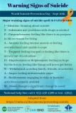 Warning of Signs of Suicide